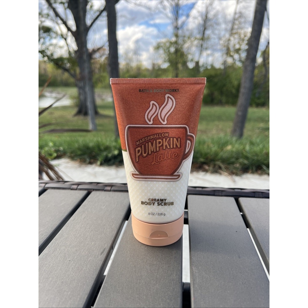 Bath And Body Works MARSHMALLOW PUMPKIN LATTE Body Scrub Exfoliate Christmas